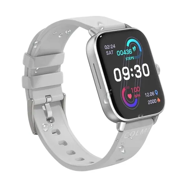 Colmi P28 Plus Silver Bluetooth Calling Smart Watch