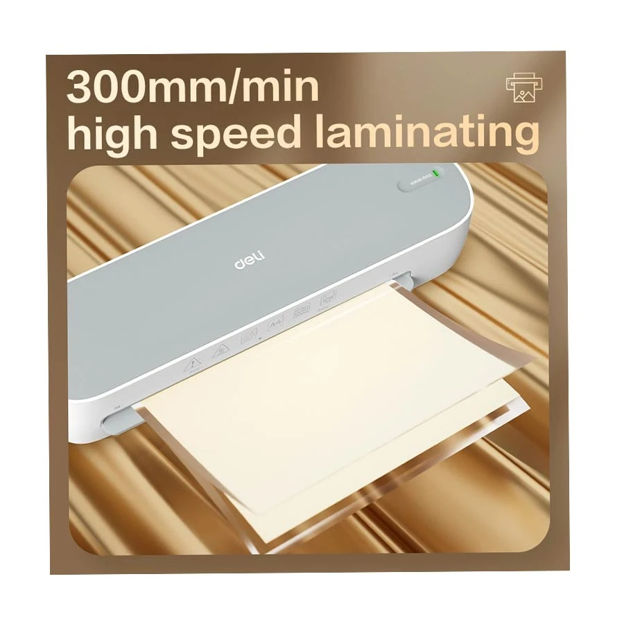 Deli ET111 A4 White and Gray Laminating Machine