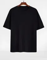 Men's Soft Cotton Drop Shoulder T-Shirt, Solid Colours