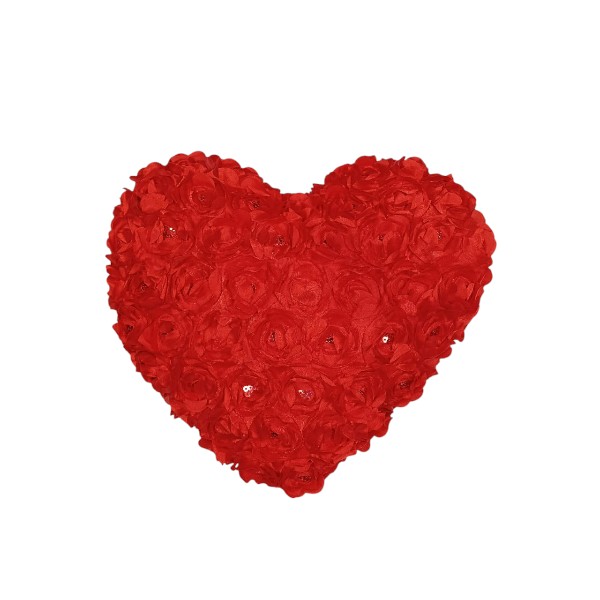 Heart Shape Red Love Pillow | Send Soft Toys as Gifts