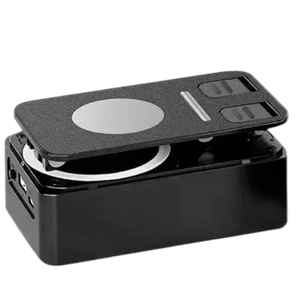 K98 Rotating Foldable Cell Phone Stand with Bluetooth Speaker