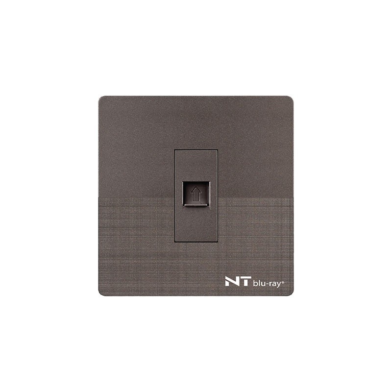 NT blu-ray Chrome Gray Telephone Socket