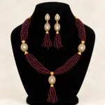 Premium Turkish Crystal & Antique Ball Necklace Set