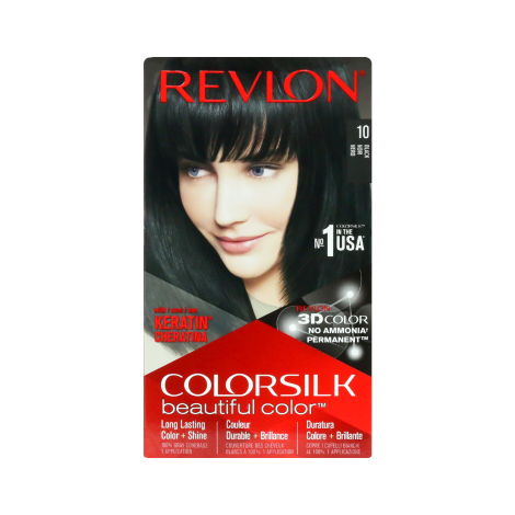 Revlon Colorsilk Beautiful Hair Color - 10 Black (USA)