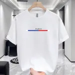Men's Cotton-Spandex Drop Shoulder T-Shirt, DTF Print, 220 GSM