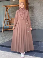 Aneya Kuchi Borka Set with Hijab, Cherry Fabric, 6 Colours