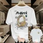 Men's DTF Print Drop Shoulder T-Shirt, Sizes M to XXL