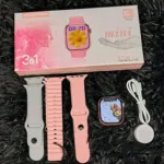KW68 Mini ladies Smartwatch with Bluetooth Call & 3 Straps -