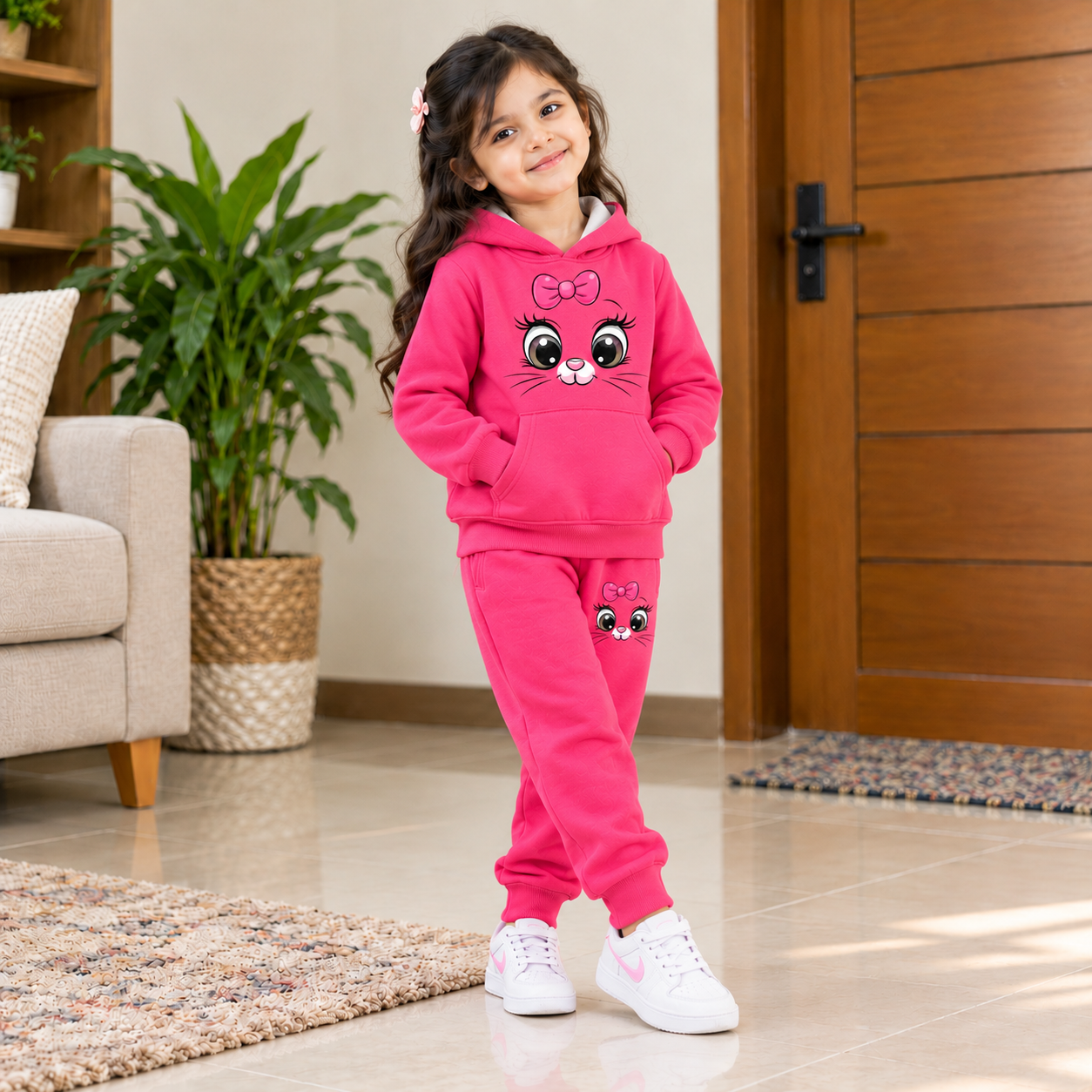 Super Soft Cotton Fleece Baby Hoodie – Warm & Skin-Friendly Winter Wear for (Boys & Girls)