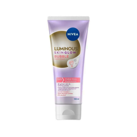 Nivea Luminous Skin Glow Bubble Wash Foam 100ml (Thailand)