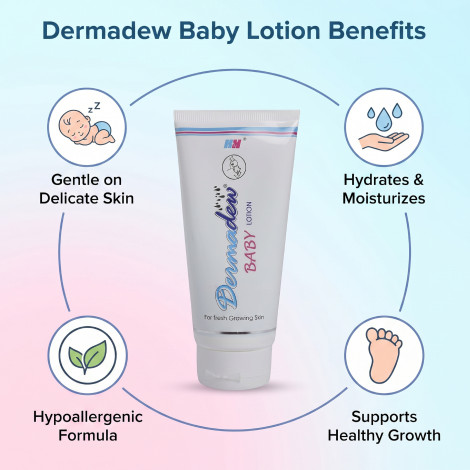 H&H Dermadew Baby Lotion 80g (India)