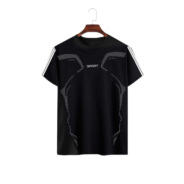 Stylish Comfortable sports T-Shirt(Black)