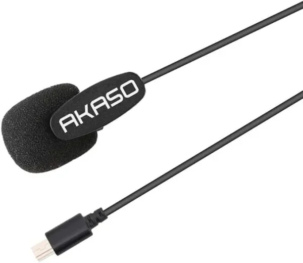 AKASO External Microphone EK7000/ EK7000 Pro/Brave 4//Brave 7 LE/Brave 4 Pro/ V50X/ V50 Elite Action Camera