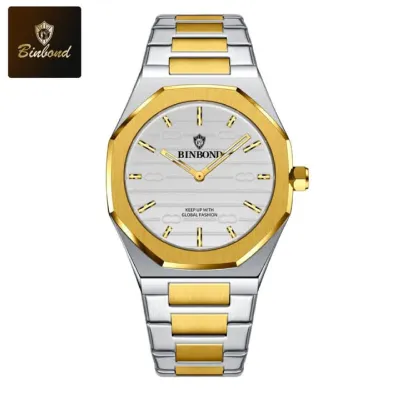 BINBOND 818 Stainless Steel Quartz Fashionable Premium Watch