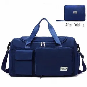 Stylish Large Size Travel & Gym Bag - Blue