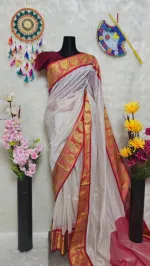 Half Silk Saree, 12 Haath, Without Blouse Piece, 3 Colours
