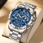 Tinaibin 6626: The Ultimate Blue Dial Multi-Function Men's Watch