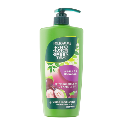Follow Me Green Tea Grape Seed Anti Hair Fall Shampoo 650ml (Malaysia)