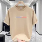 Men's Cotton-Spandex Drop Shoulder T-Shirt, DTF Print, 220 GSM
