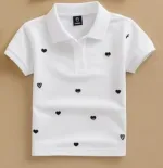 Kids' Pure Cotton Polo Shirt, 6 Colours, 1 to 10 Years