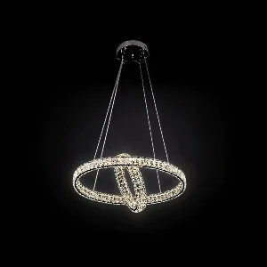 Qulik Mid Ring Orbital Luxury LED Crystal Chandelier Pendant Light (QL-D8885-600-400)