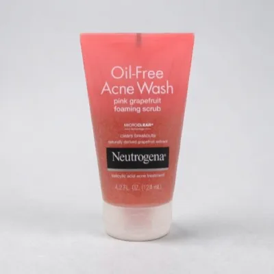 Neutrogena Oil-Free Acne Wash Pink Grapefruit Foaming Scrub 124ml (USA)