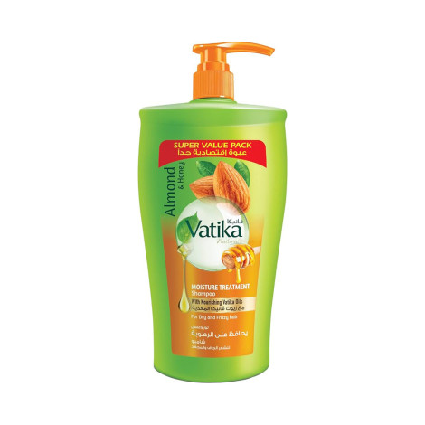 Vatika Natural Almond & Honey Moisture Treatment Shmpoo for Dry & Frizzy Hair 1000ml (UAE)