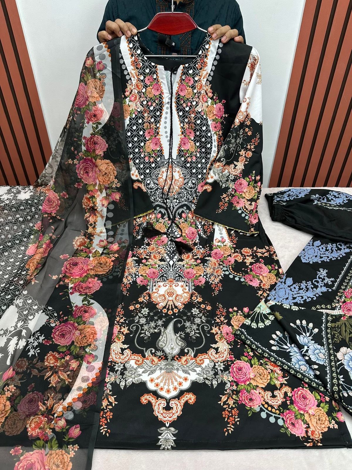 Digital Print Three Piece Set for Women, M, L and XL, 3 Colours