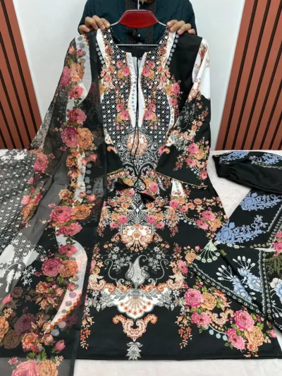 Digital Print Three Piece Set for Women, M, L and XL, 3 Colours