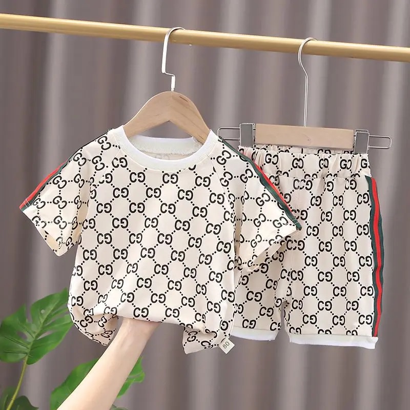 Baby Cotton T-Shirt and Pant Combo Set, 180/190 GSM
