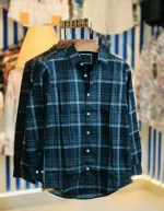 Men's Pure Cotton Full Sleeve Check and Print Shirt, Slim Fit