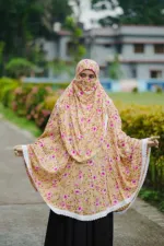 Suti Cotton Hijab with Niqab, Gher 150 and Front 45 Inch