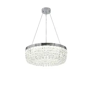 Qulik Modern Chandelier Decorative Hanging Octagonal Beads Shape LED Ceiling Light (QL-3509-500)