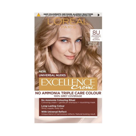 L'Oreal Excellence No Ammonia Triple Care Colour - 8U Universal Light Blonde (Belgium)