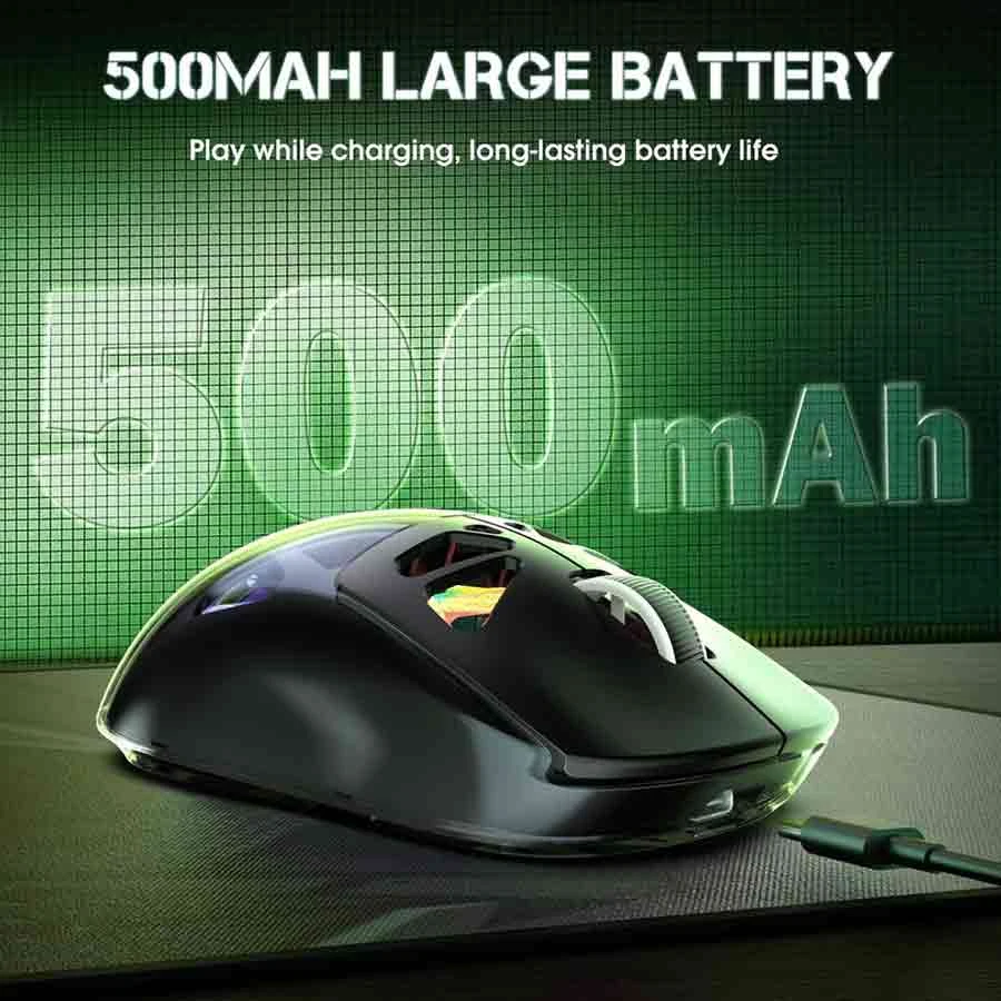 Onikuma CW930 RGB Tri-Mode Wireless Black Gaming Mouse