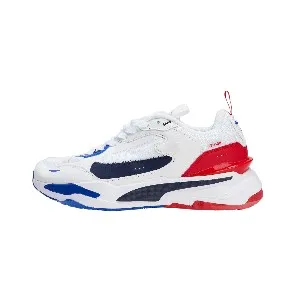 White & Blue Sneaker Motorsport, Zenonspeed, White High Risk Red Dazzle Blue