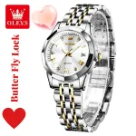 Butter Fly Lock OLEVS Watch for Women   Silver