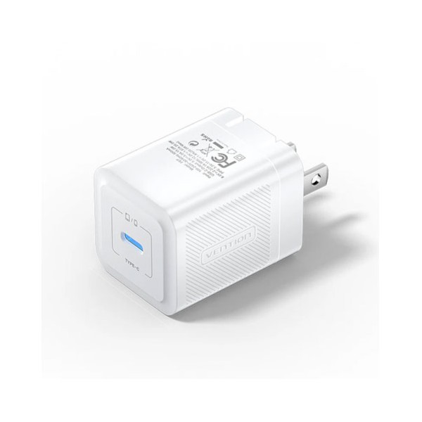 VENTION FEPB0-US 20W USB-C GaN Charger – White