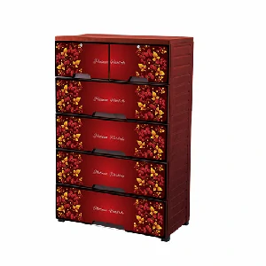 Platinum Wardrobe Valentine Brown - 5 Drawer