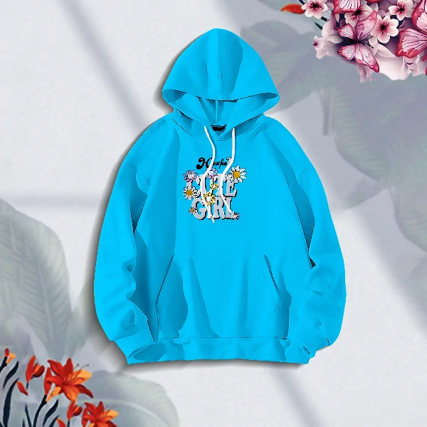 Premium Comfortable Stylish (Cute Girl-pest) Ladies winter hoodie