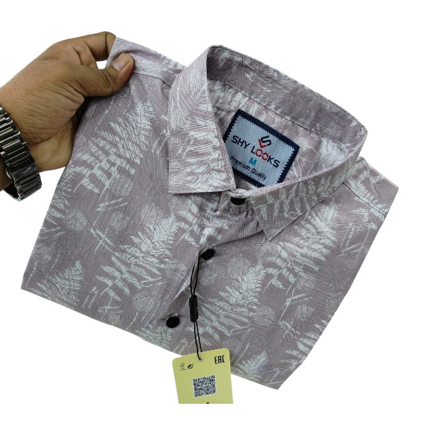 Cotton Full Sleeve Printed Shirt For Men