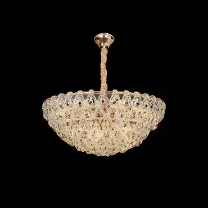 Qulik Modern Crystal Chandelier Decorative Pendant Hanging Six layer 3 color LED Ceiling Light (QL-55190-600)