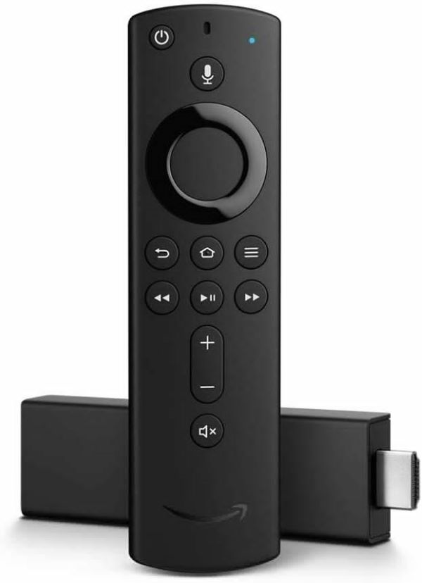 Amazon Fire TV Stick 4K streaming device with Alexa Voice Remote