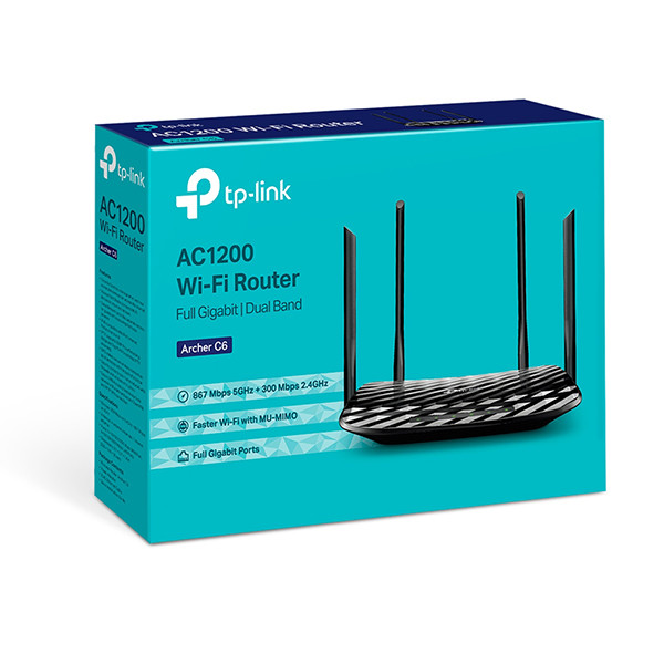 Tplink Archer C6 AC1200 1200mbps MU-MIMO Gigabit Router