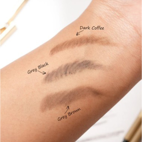 Guerniss Natural And Delicate Double Headed Eyebrow Pencil - G011 Dark Coffee (Hong Kong)