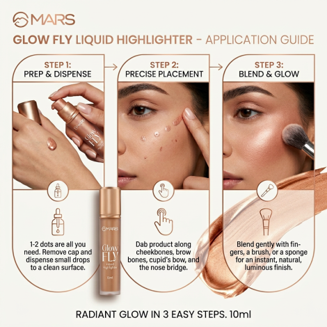 Mars Glow Fly Liquid Highlighter - Winged Gold (China)