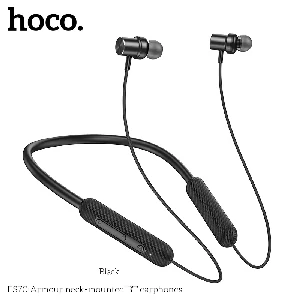 Hoco ES70 Long Battery Backup Bluetooth Neckband – Black Color