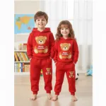 Boys' and Girls' DTF Print Hoodie Set with Pant, 280-300 GSM