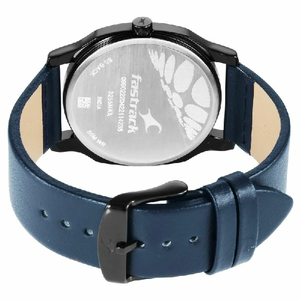 Fastrack NS3255NL03 Stunners Quartz Analog Blue Dial Leather Strap Watch