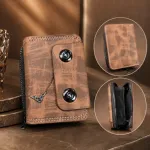 Multi-Compartment Zipper Wallet for Men